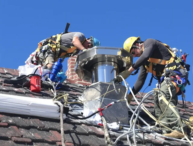 Protective chimney cap installed by Miramar Chimney Sweep in Miramar, FL