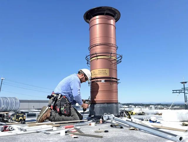 Installed chimney liner by Miramar Chimney Sweep in Miramar, FL