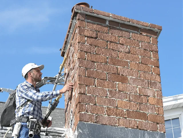 Brickwork for a chimney rebuild by Miramar Chimney Sweep in Miramar, FL