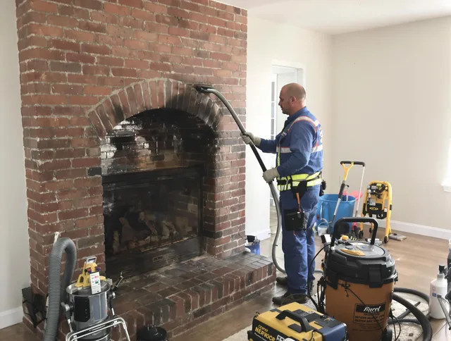 Miramar Chimney Sweep expert performing detailed chimney sweep in Miramar, FL