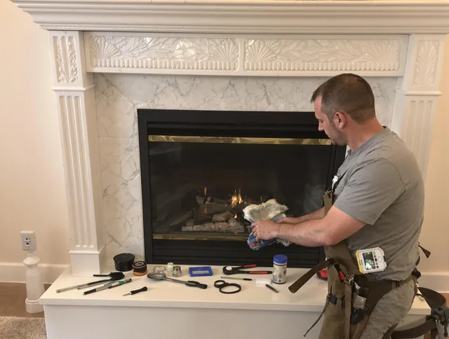 Miramar Chimney Sweep performing fireplace maintenance in Miramar, FL
