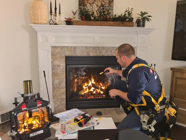Safety-focused fireplace inspection by Miramar Chimney Sweep in Miramar, FL